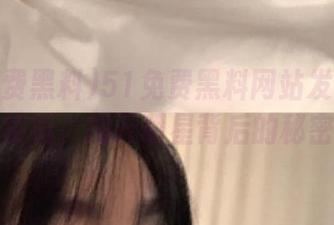 51免费黑料网站发布深度解析，揭开明星背后的秘密